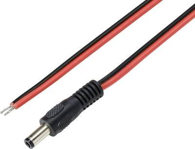 TRU COMPONENTS TC-9556652 Niedervolt-Anschlusskabel Niedervolt-Stecker - offene Kabelenden 5.5 mm 2.5 mm 2.00 m 1 St.