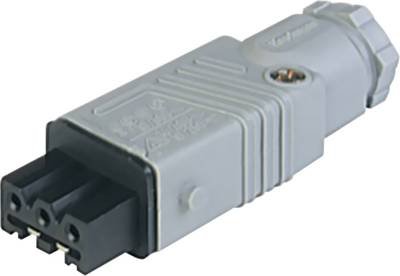 Hirschmann 932 140-106-1 Netz-Steckverbinder STAK Buchse, gerade Gesamtpolzahl: 3 + PE 16 A Grau 1 St.