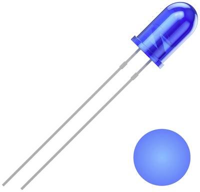 Quadrios 2111O156 LED bedrahtet Blau Rund 5 mm 1300 mcd 30 ° 20 mA 3 V