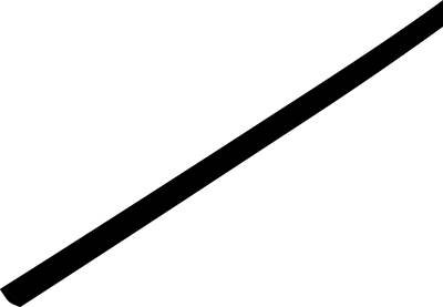 TRU COMPONENTS 1225497 Schrumpfschlauch ohne Kleber Schwarz 12.70 mm 6 mm Schrumpfrate:2:1 Meterware