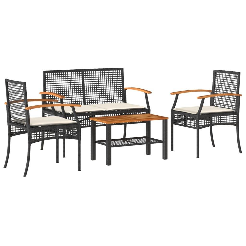 Garten lounge set poly-rattan