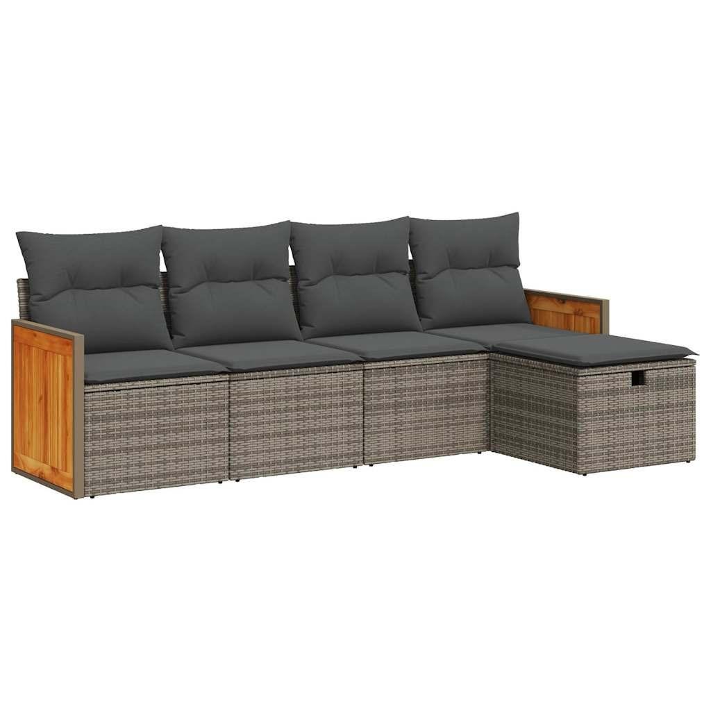 Gartensofa set poly-rattan