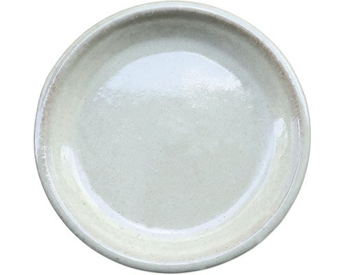 Untersetzer Keramik Ø 22 cm H 3,7 cm weiss
