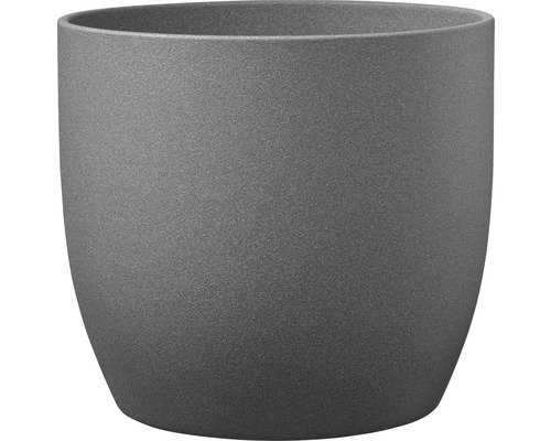 Übertopf Soendgen Basel Stone Keramik Ø 16 H 15 cm dunkelgrau