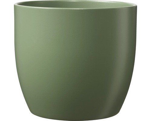 Übertopf Soendgen Basel Fashion Keramik Ø 14 cm H 13 cm moosgrün matt
