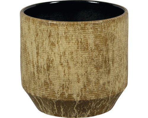 Übertopf Passion for Pottery Santana Steinzeug Ø 18 cm H 16 cm braun