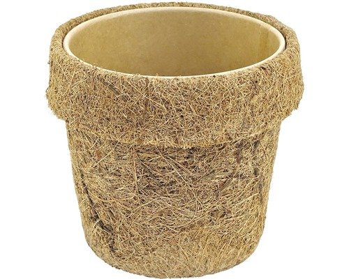 Übertopf Kokodama Kokosfaser Ø 13 H 12 cm beige