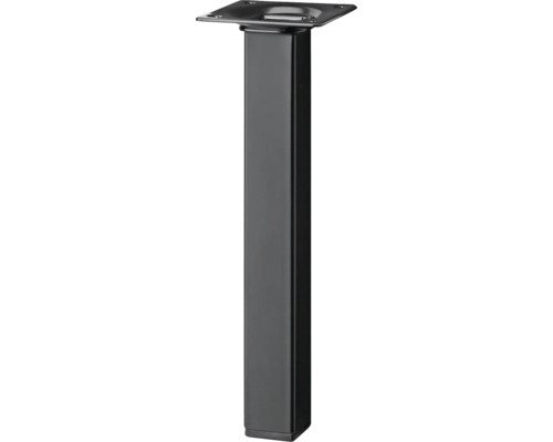 Tischbein Tarrox vierkant 25 x 25 x 100 mm schwarz