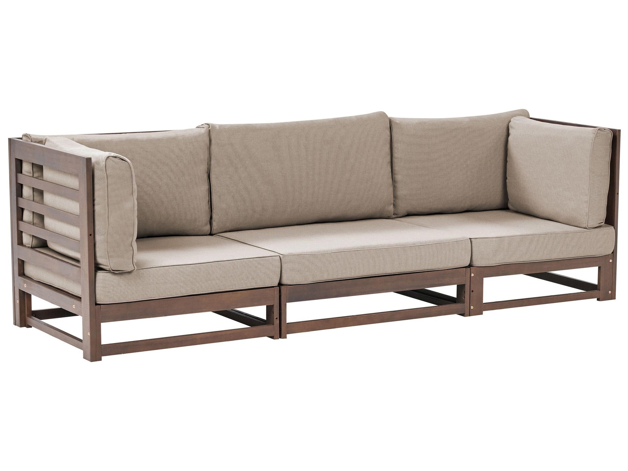 3 Sitzer Sofa aus zertifiziertes Akazienholz TRANI