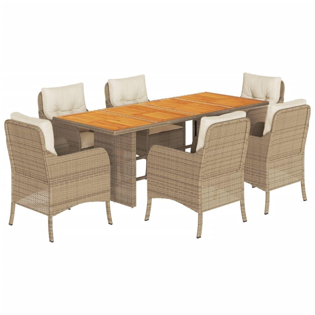 Garten essgruppe poly-rattan