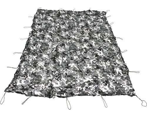 Tarnnetz Sonnensegel Winter silber-weiss 200x300 cm