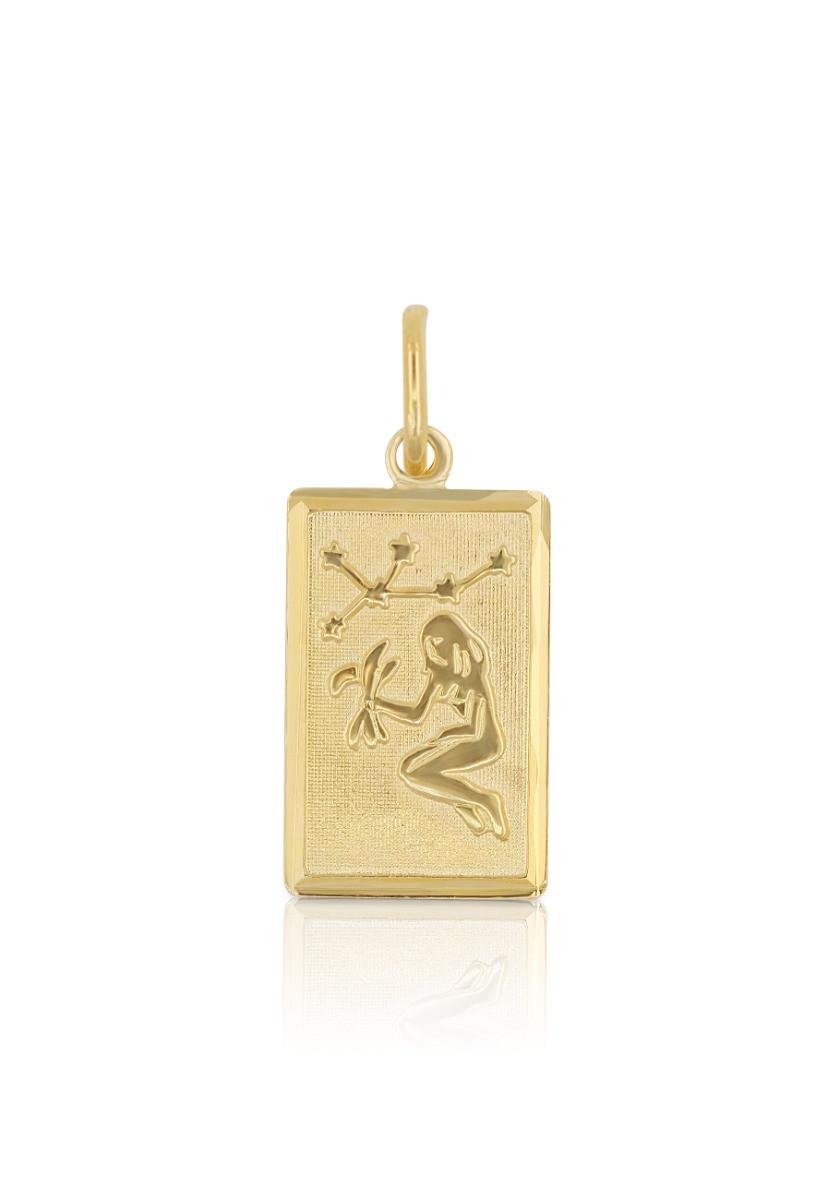 Anhänger Sternzeichen Jungfrau Gelbgold 750, 20x9mm