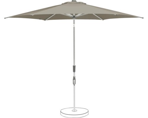Suncomfort by Glatz Sonnenschirm Slide Ø 300 cm light taupe