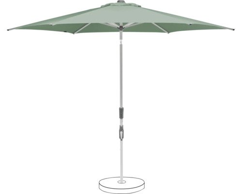 Suncomfort by Glatz Sonnenschirm Slide Ø 300 cm frost green