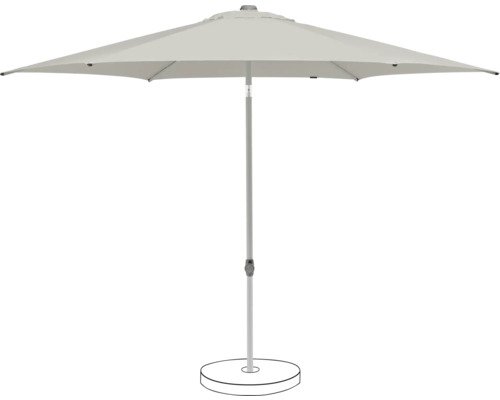 Suncomfort by Glatz Sonnenschirm Pop Up Ø 300 cm light grey