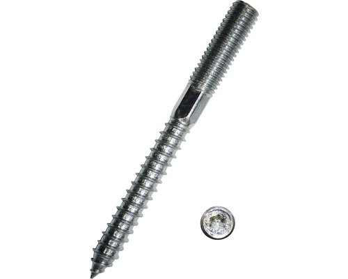 Stockschraube m. I-Stern 10x140 mm galv. verzinkt, 20 Stück