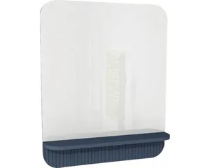 Spiegel mit Ablage Devo Gloria 2.0 BxHxS 70x86x14 cm perfect touch parisian blue geriffelt