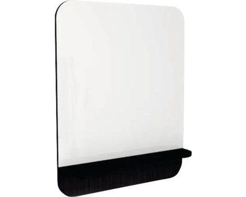 Spiegel mit Ablage Devo Gloria 2.0 BxHxS 70x86x14 cm perfect touch black geriffelt
