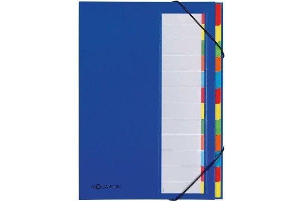 PAGNA Deskorganizer A4 44133-02 blau 12 Fächer