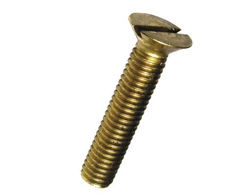 Senkschraube mit Schlitz 3x10 mm Messing DIN 963 100 Stück