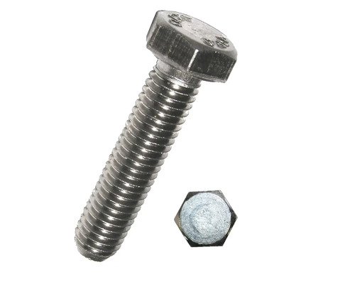 Sechskantschraube ohne Schaft DIN 933 M10x100 mm Edelstahl rostfrei A2, 25 Stück