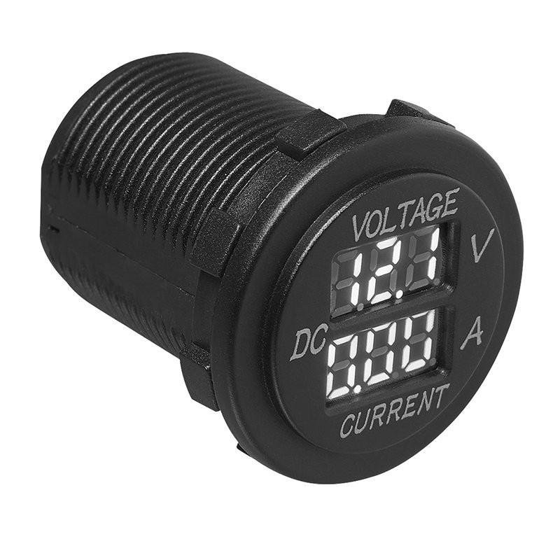 Digitales Volt-Amperemeter für den Einbau, 6–30 V/0–10 A