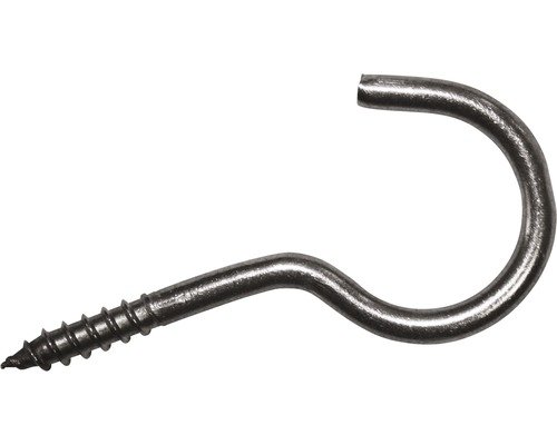 Schraubhaken gebogen rostfrei A2, 2,9 x 40 mm, 20 Stück