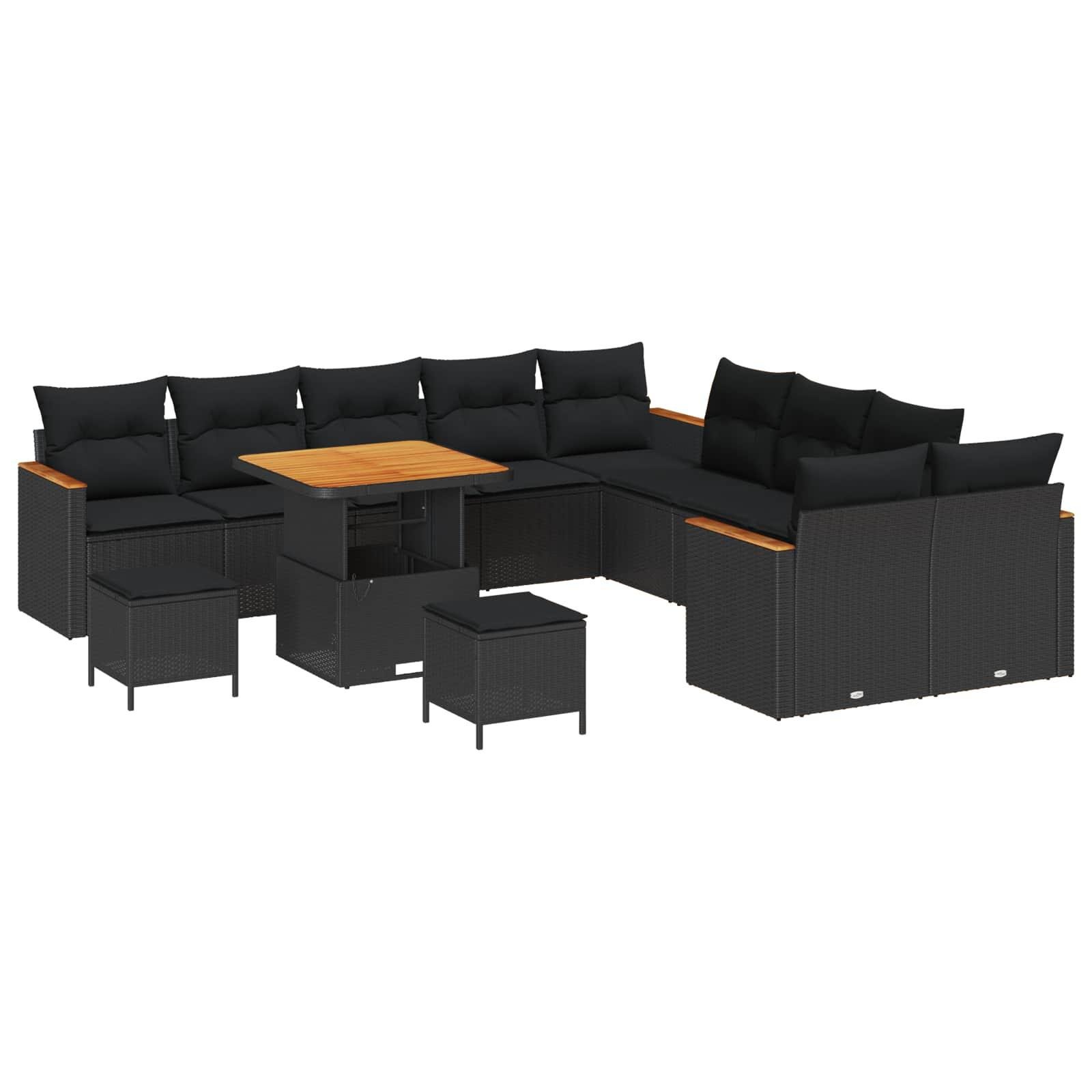 Garten-sofa poly-rattan