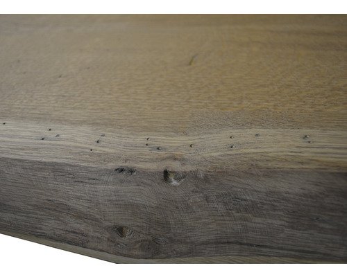 sanox Waschtischplatte gerade Seite 100 cm x 46 cm x 4 cm Eiche massiv