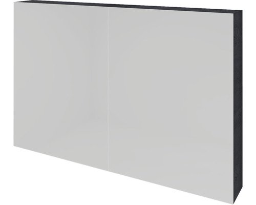 Sanox Spiegelschrank K-Line BxHxT 100 x 70 x 13 cm black oak