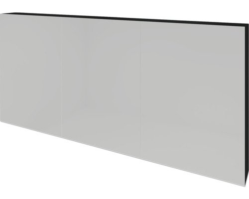 Sanox Spiegelschrank BxHxT 140 x 65 x 13 cm schwarz matt