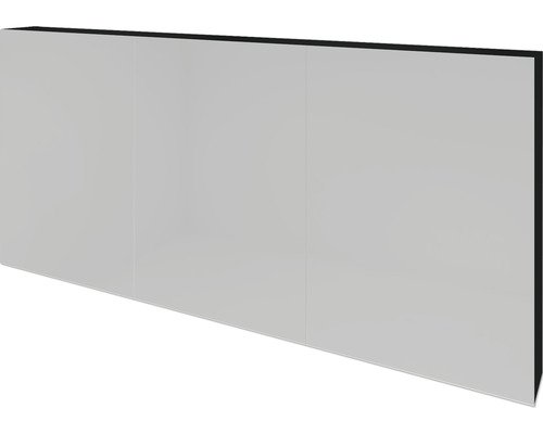Sanox Spiegelschrank BxHxT 140 x 65 x 12 cm schwarz matt
