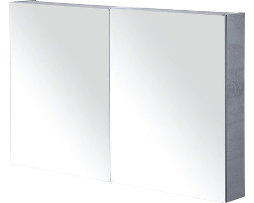 Sanox Spiegelschrank BxHxT 100 x 65 x 13 cm beton anthrazit