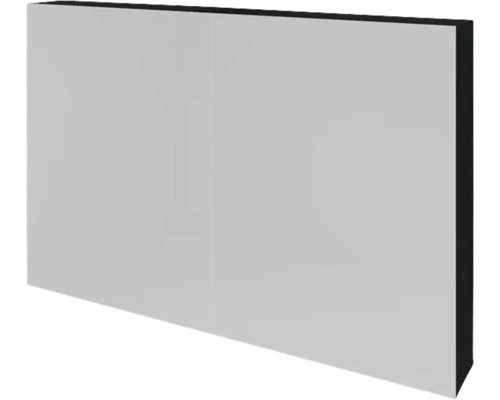 Sanox Spiegelschrank BxHxT 100 x 65 x 12 cm schwarz matt