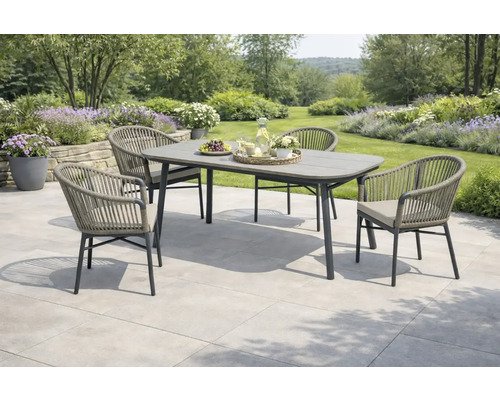 Destiny Gartenmöbelset Torno San Marino anthrazit, taupe, stapelbar