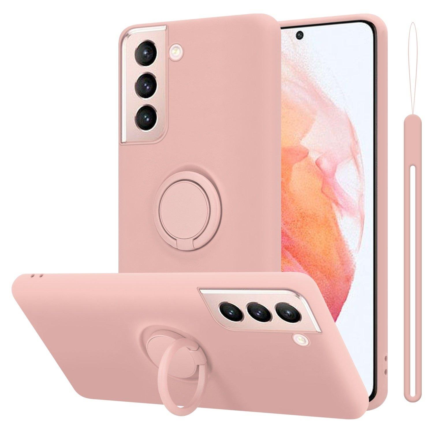 Hülle für Samsung Galaxy S22 TPU Silikon mit Ring Liquid