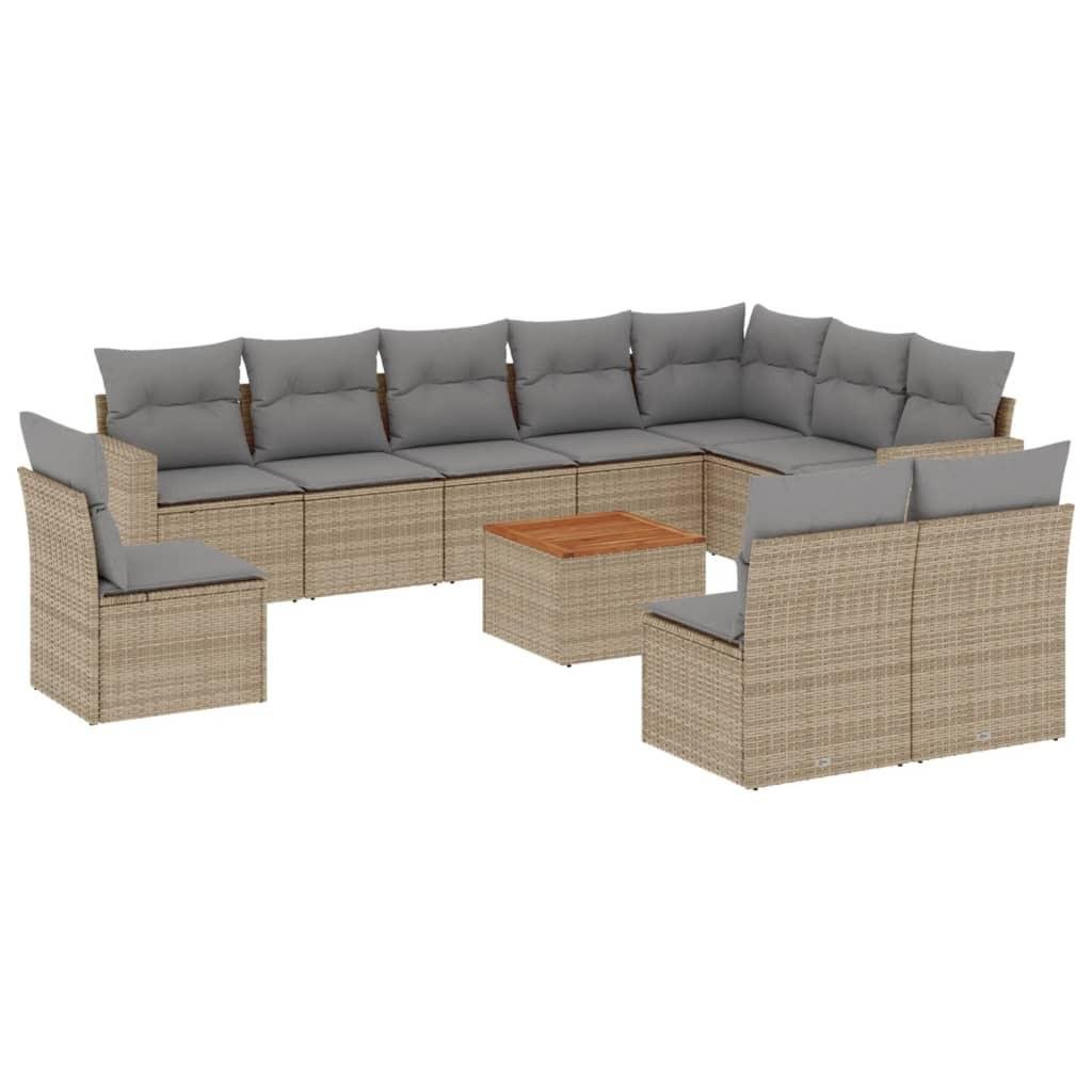 Garten sofagarnitur poly-rattan