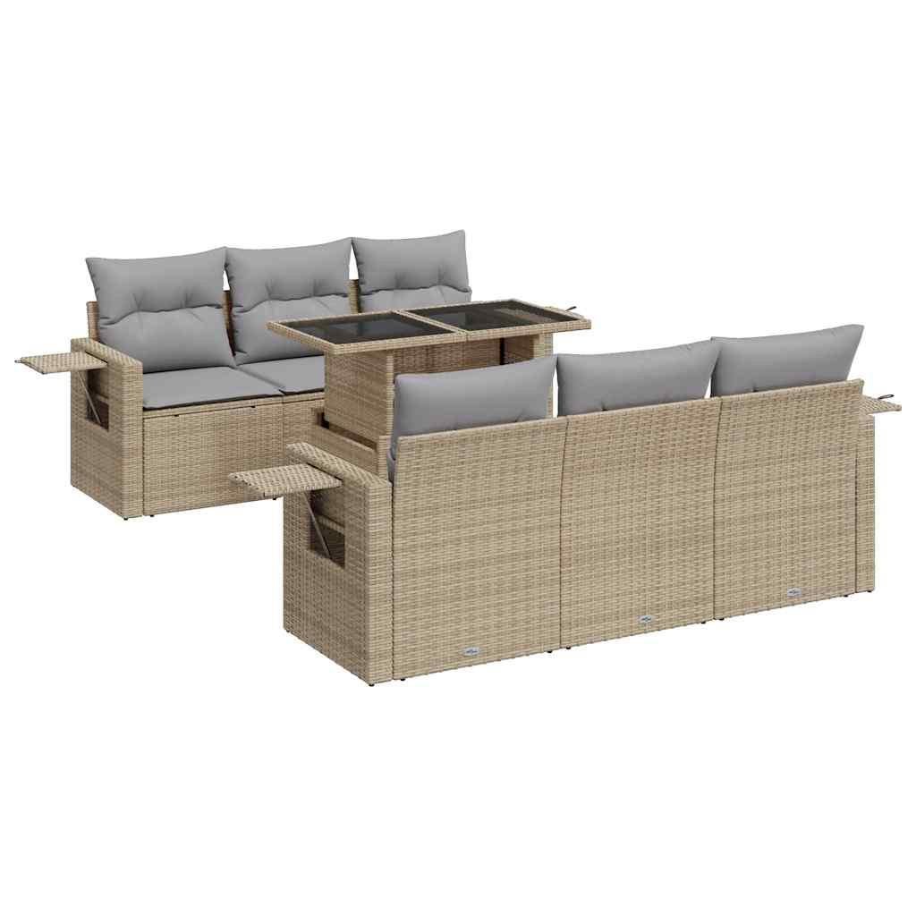 Gartensofa set poly-rattan
