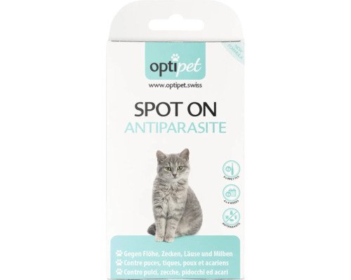 OptiPet Spot on Antiparasite für Katzen 6 x 1ml