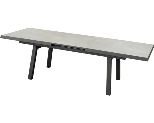 Home&Garden Gartentisch Ontario dunkelgrau 200 x 100 x 76 cm