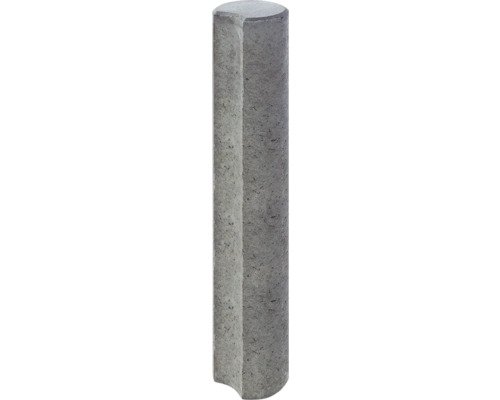 Rundpalisade iMount mit Hohlkehle grau 11 x 100 cm