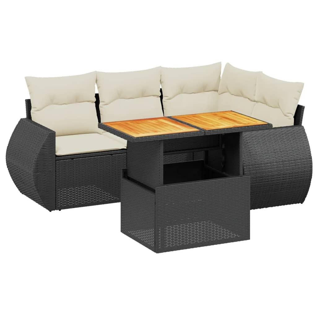 Garten sofagarnitur poly-rattan