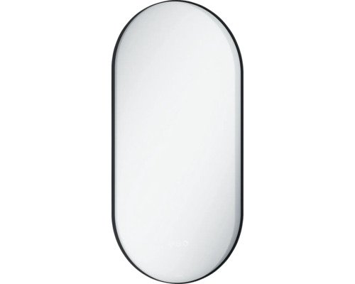 LAUFEN LED Badspiegel LIDA 45 cm x 90 cm schwarz