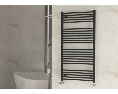 Rotheigner Badheizkörper SOLID 1220 x 600 mm schwarz matt