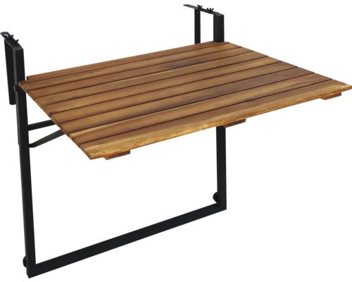 SenS-Line Balkontisch Bono 57 x 43 x 60 cm schwarz braun