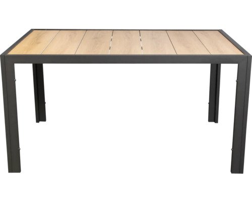 SenS-Line Gartentisch 147 x 95 x 75 cm anthrazit braun