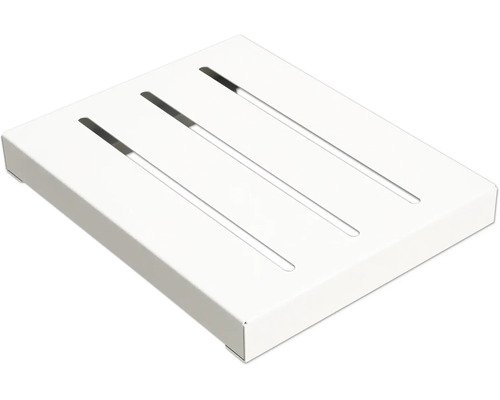 Sitzauflage Palatino POINT Stahl 50 x 40 x 9 cm RAL 9006 weiss aluminium