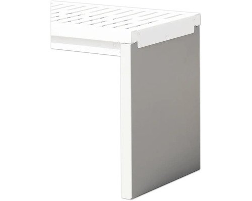 Stütze Palatino Bridge Stahl 39 x 54 cm RAL 9006 weiss aluminium