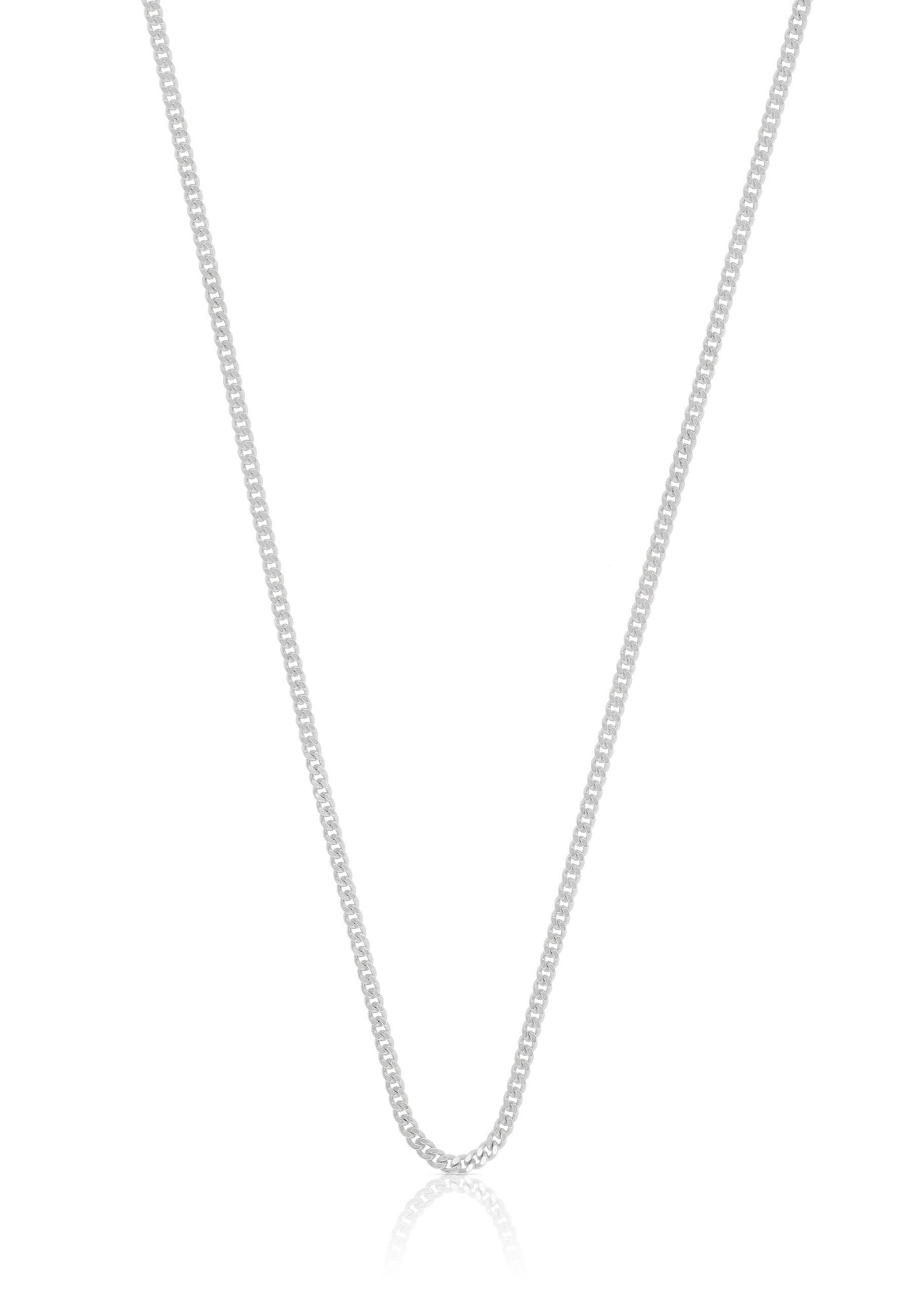Collier Panzer Weissgold 375, 1.4mm, 55cm