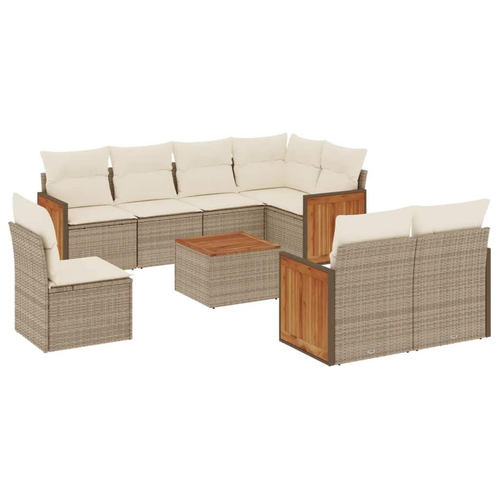 Garten sofagarnitur poly-rattan
